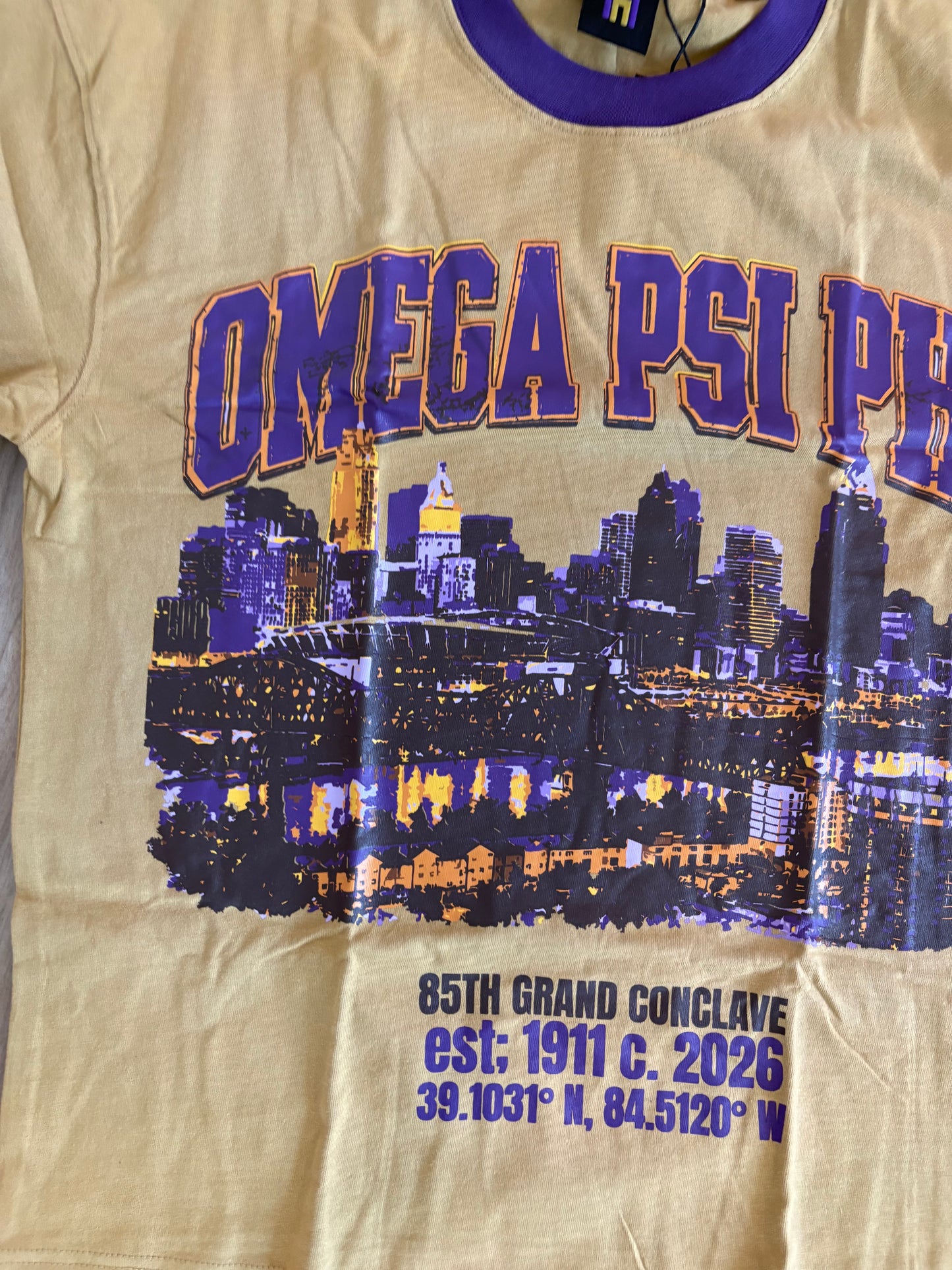 Omega Psi Phi Cincinnati Skyline Tee