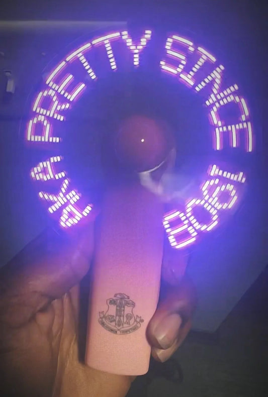 Alpha Kappa Alpha “Pretty Since 1908” LED Handheld Fan