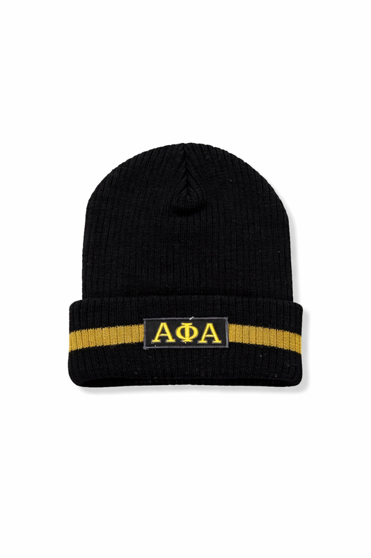 Alpha Phi Alpha® Ribbed Knit Beanie
