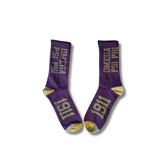 Omega Psi Phi Socks
