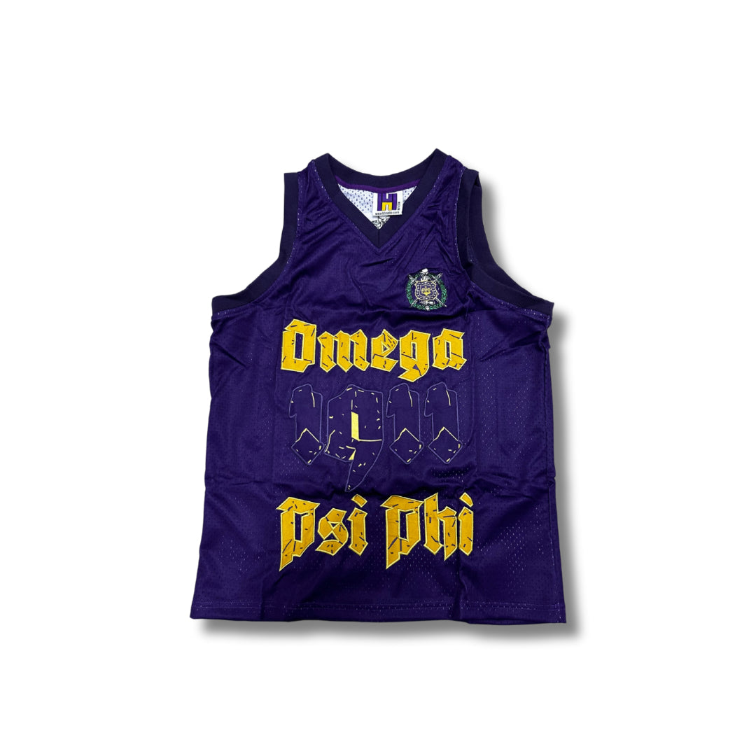 Omega Embroidered Basketball Jersey