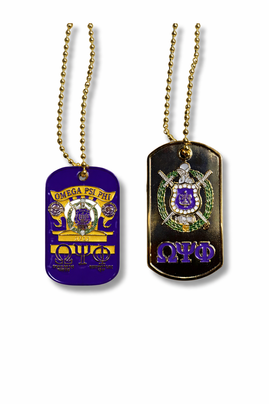 🎁 Omega Psi Phi Dog Tags (100% off)