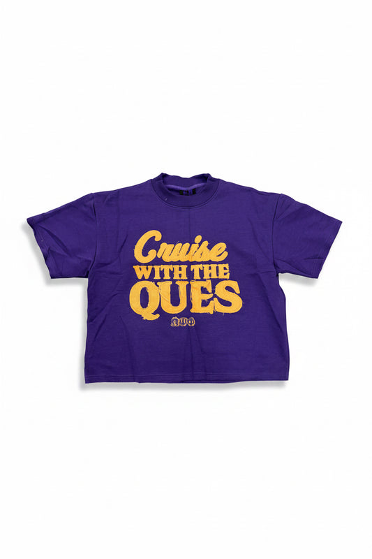 Cruise With the Ques Distressed Tee