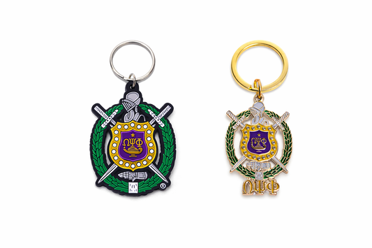 Omega Psi Phi Shield Keychains