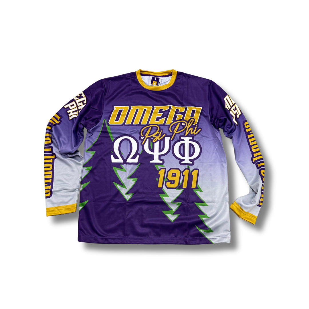Omega Psi Phi 1911 Motocross Jersey (Long Sleeve)