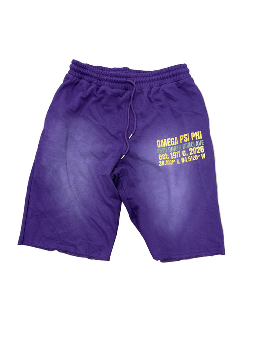 Omega Psi Phi 85th Grand Conclave 3/4 Fleece Shorts
