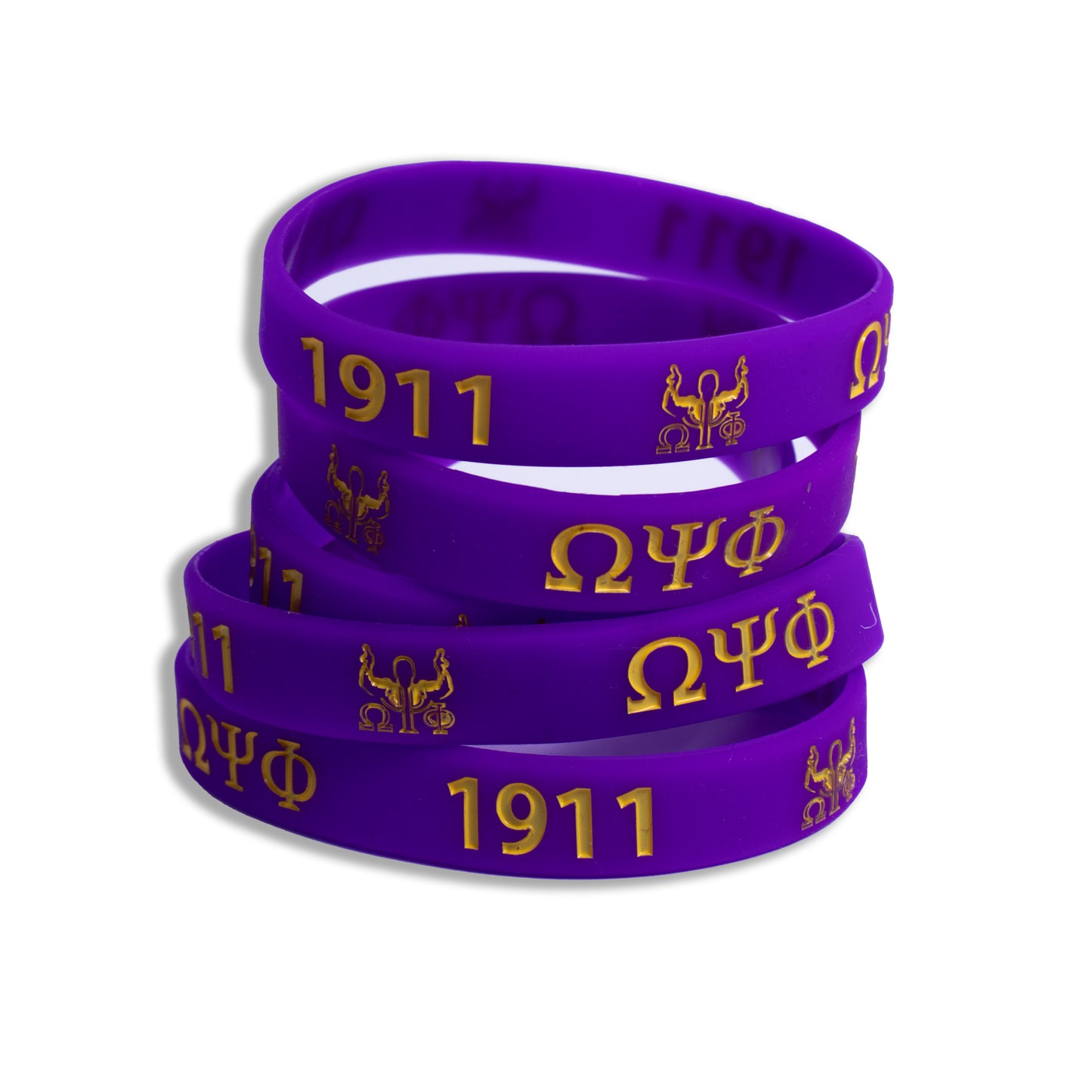 Omega Psi Phi silicone bracelets / wristbands