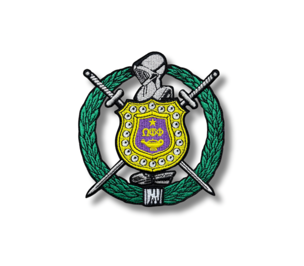 ΩΨΦ Iron-On Chenille Patch Set