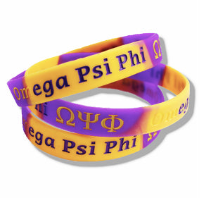 Omega Psi Phi silicone bracelets / wristbands